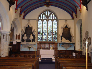 Inside of St Mary's Church Chirk